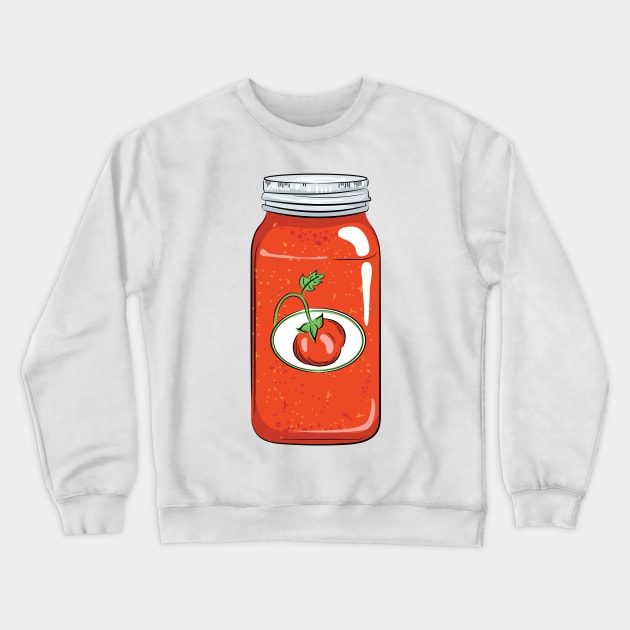 Tomato Sauce Crewneck Sweatshirt by Jonathan Wightman